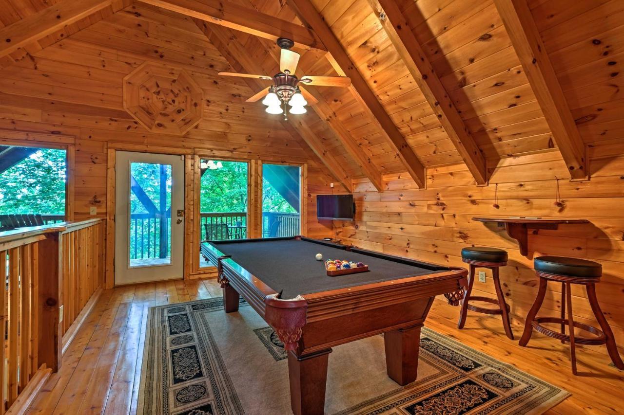 Вилла Pigeon Forge Cabin With Hot Tub, Grill And Pool Table! Севьервилл Экстерьер фото